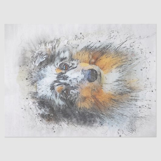 Sheltie - Shetland Sheepdog Decoupage Seidenpapier (Vorderseite)