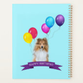 Sheltie Shetland Sheepdog Happy Birthday Geschenkt Planer (Rückseite)