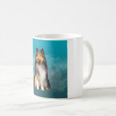 Sheltie Shetland Sheepdog Kaffeetasse (VorderseiteRechts)