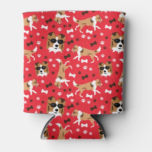 Sheltie Shetland Sheepdog Mini Collie Dosenkühler (Vorderseite)