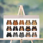 Sheltie, Shetland Sheepdog-Mischung Acrylschild (Neutral)