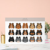 Sheltie, Shetland Sheepdog-Mischung Acrylschild (Hochzeit)