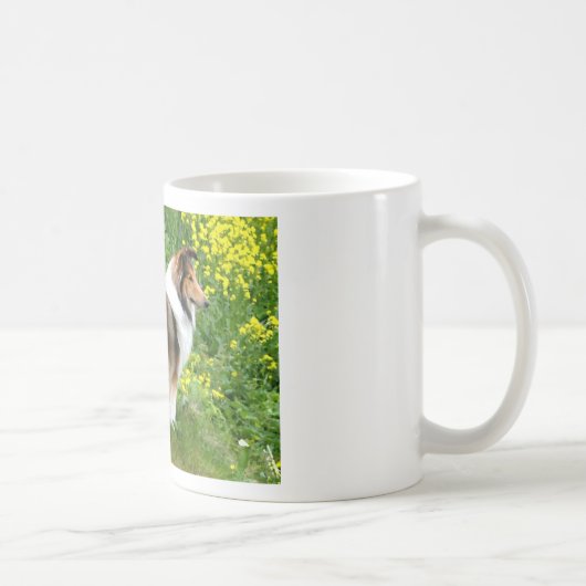 Sheltie Shetland Sheepdog Painting Kaffeetasse (Rechts)