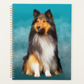 Sheltie Shetland Sheepdog Planer (Vorderseite)