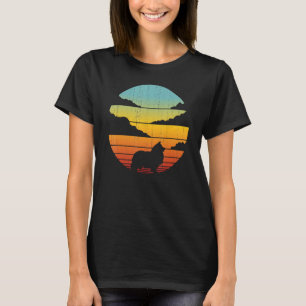 Sheltie Shetland Sheepdog Retro Vintag 60er 70er S T-Shirt