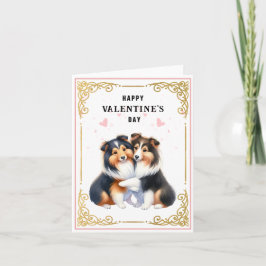 Sheltie | Shetland Sheepdog | Valentinstag Karte