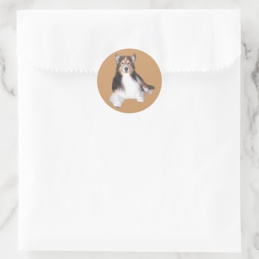 Sheltie Sticker (Tasche)