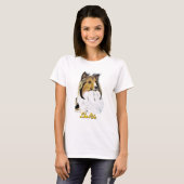 Sheltie T-Stück T-Shirt (Vorne ganz)