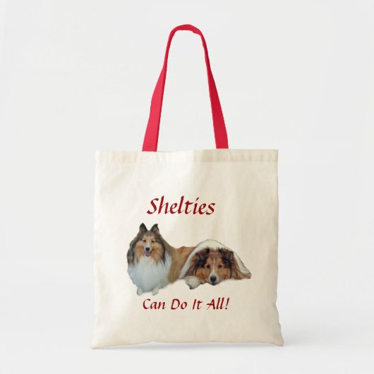 Sheltie Taschen-Tasche Tragetasche (Vorne)
