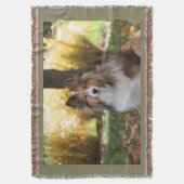 Sheltie Throw Blanket Decke (Vorderseite Vertikal)