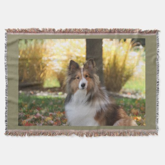 Sheltie Throw Blanket Decke (Vorderseite)