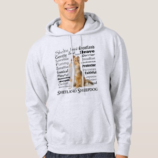 Sheltie Traits Hoodie (Vorderseite)