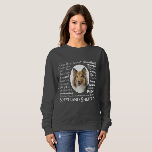 Sheltie Traits Sweatshirt (Vorne ganz)
