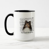 Sheltie Traits Tasse (Links)