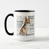 Sheltie Traits-Tasse Tasse (Links)