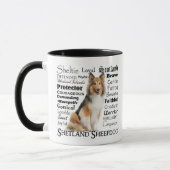 Sheltie Traits-Tasse Tasse (Links)