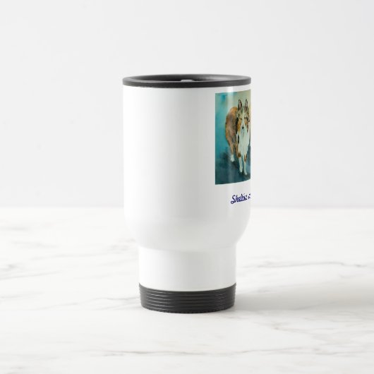 Sheltie Travel Mug Reisebecher (Mittel)