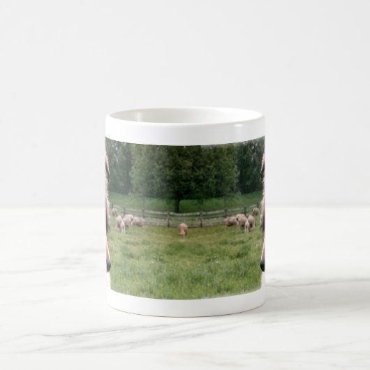 Sheltie u. Schaf-Tasse Kaffeetasse (Mittel)