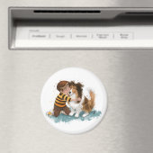 Sheltie und Boy Hug Magnet (In Situ (Geschirrspüler))