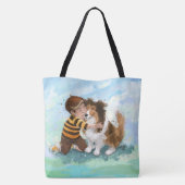 Sheltie und Boy Hug Tasche (Rückseite)