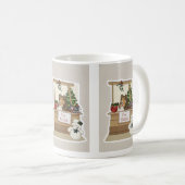 Sheltie unter dem Mistelzweig Kaffeetasse (VorderseiteRechts)