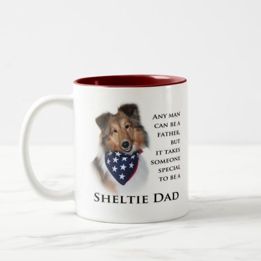 Sheltie Vater #3 Tasse (Links)