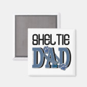 Sheltie VATER Magnet (Vorderseite/Rückseite)