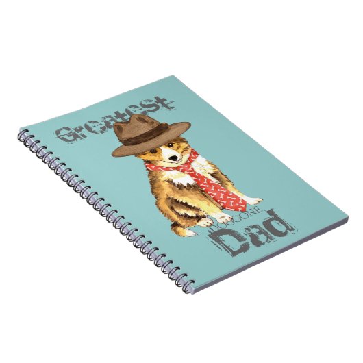 Sheltie Vater Notizblock (Rechte Seite)