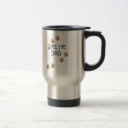 Sheltie Vater Reisebecher (Rechts)