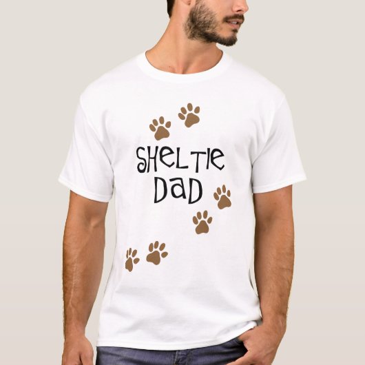 Sheltie Vater T-Shirt (Vorderseite)