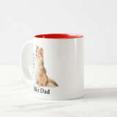 Sheltie Vater Tasse (Vorderseite Links)