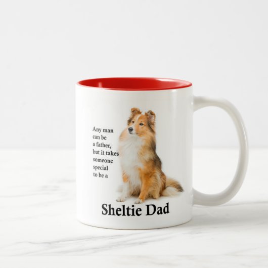 Sheltie Vater Tasse (Rechts)