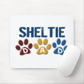 SHELTIE Vater-Tatzen-Druck 1 Mousepad (Mit Mouse)