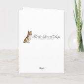 Sheltie Vatertagskarte Karte (Rückseite)