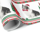 Sheltie WeihnachtsPackpapier Geschenkpapier (Rolleneckpunkt)
