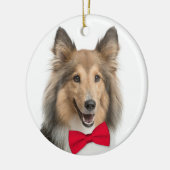 Sheltie Weihnachtsschmuck (Links)