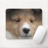 Sheltie Welpengesicht Mousepad (Mit Mouse)