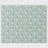 Sheltie-Wintermuster-Geschenkpapier Geschenkpapier (Flach)