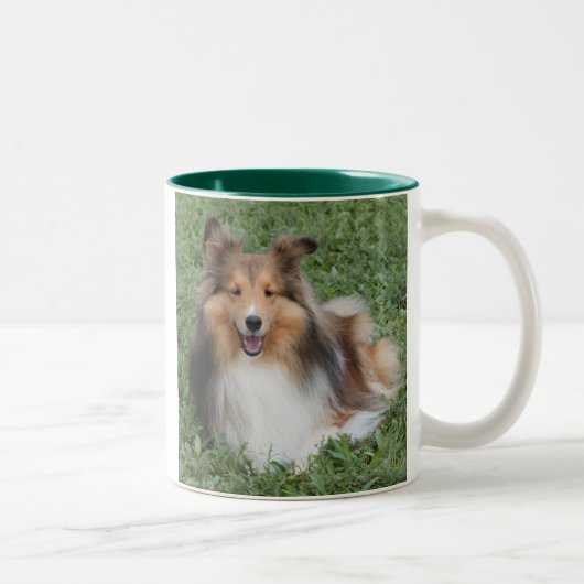 SHELTIE ZWEIFARBIGE TASSE (Rechts)