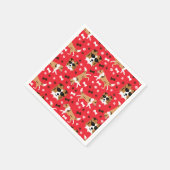 Shelties Shetland Sheepdog Collie Dog Muster Serviette (Ecke)