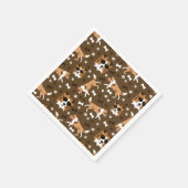 Shelties Shetland Sheepdog Collie Dog Pattern Napk Serviette (Ecke)