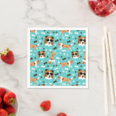 Shelties Shetland Sheepdog Collie Dog Pattern Napk Serviette (Beispiel)