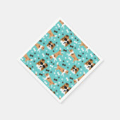 Shelties Shetland Sheepdog Collie Dog Pattern Napk Serviette (Ecke)