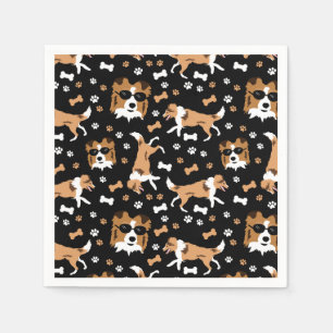 Shelties Shetland Sheepdog Collie Dog Pattern Napk Serviette