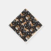 Shelties Shetland Sheepdog Collie Dog Pattern Napk Serviette (Ecke)