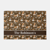 Shelties Shetland Sheepdog Dog Collie Personalisie Fußmatte (Vorderseite)