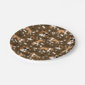 Shelties Shetland Sheepdog Mini Collie Muster Pap Pappteller (Schrägansicht)