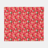 Shelties Shetland Sheepdog Niedlich Hunde Pawprint Fleecedecke (Vorderseite (Horizontal))