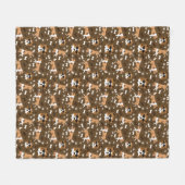 Shelties Shetland Sheepdog Niedlich Hunde Pawprint Fleecedecke (Vorderseite (Horizontal))
