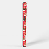 Shelties Shetland Sheepdog Pattern Red iPhone Hülle (Rechte Seite)